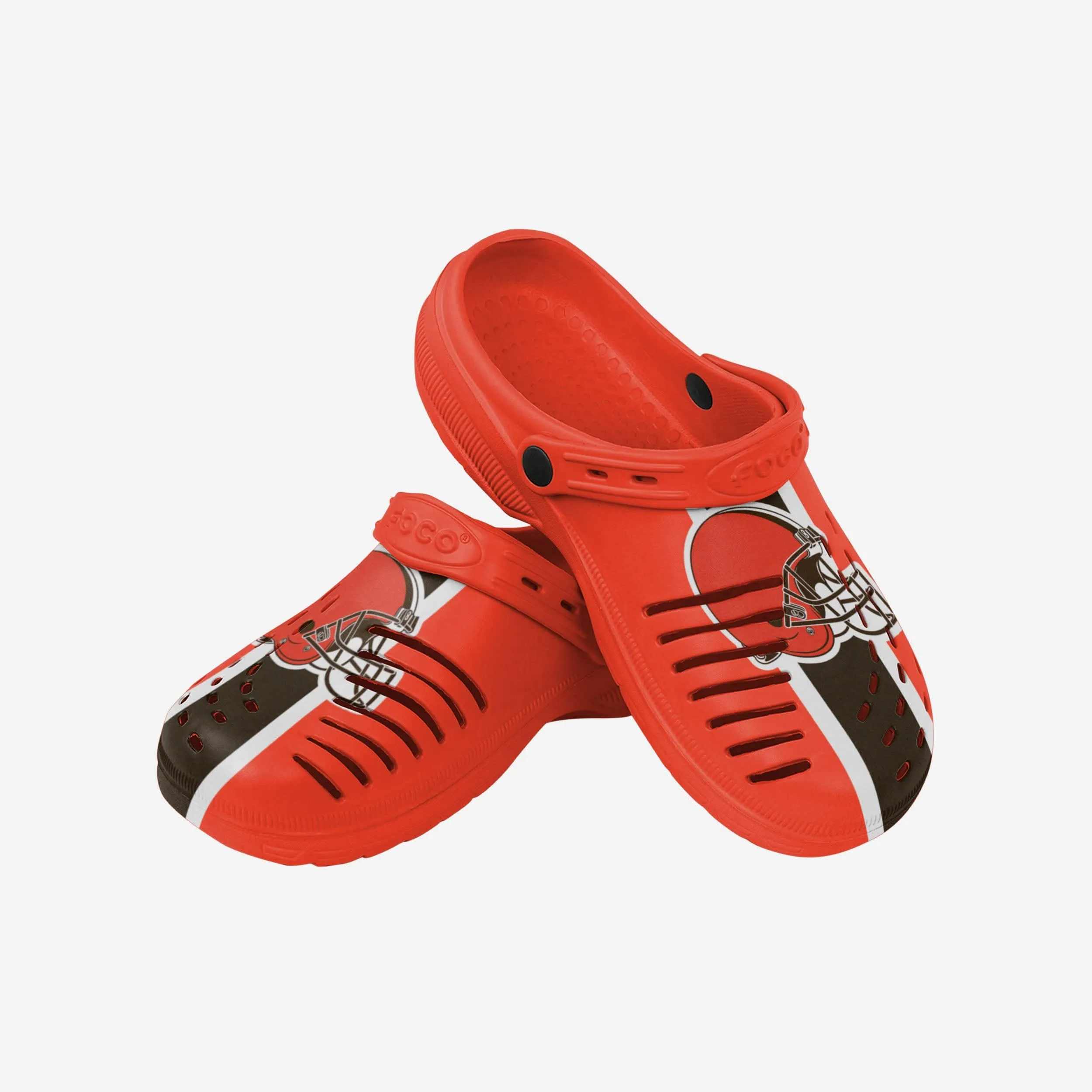 Cleveland Browns Team Stripe Clog With Strap