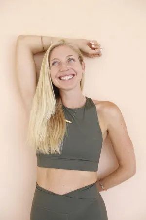 Criss Cross Nopal Glossy Top