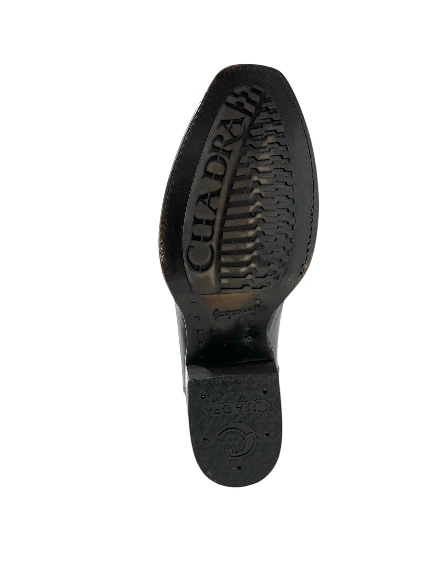 Cuadra Black Stingray Narrow Square Toe - CU783