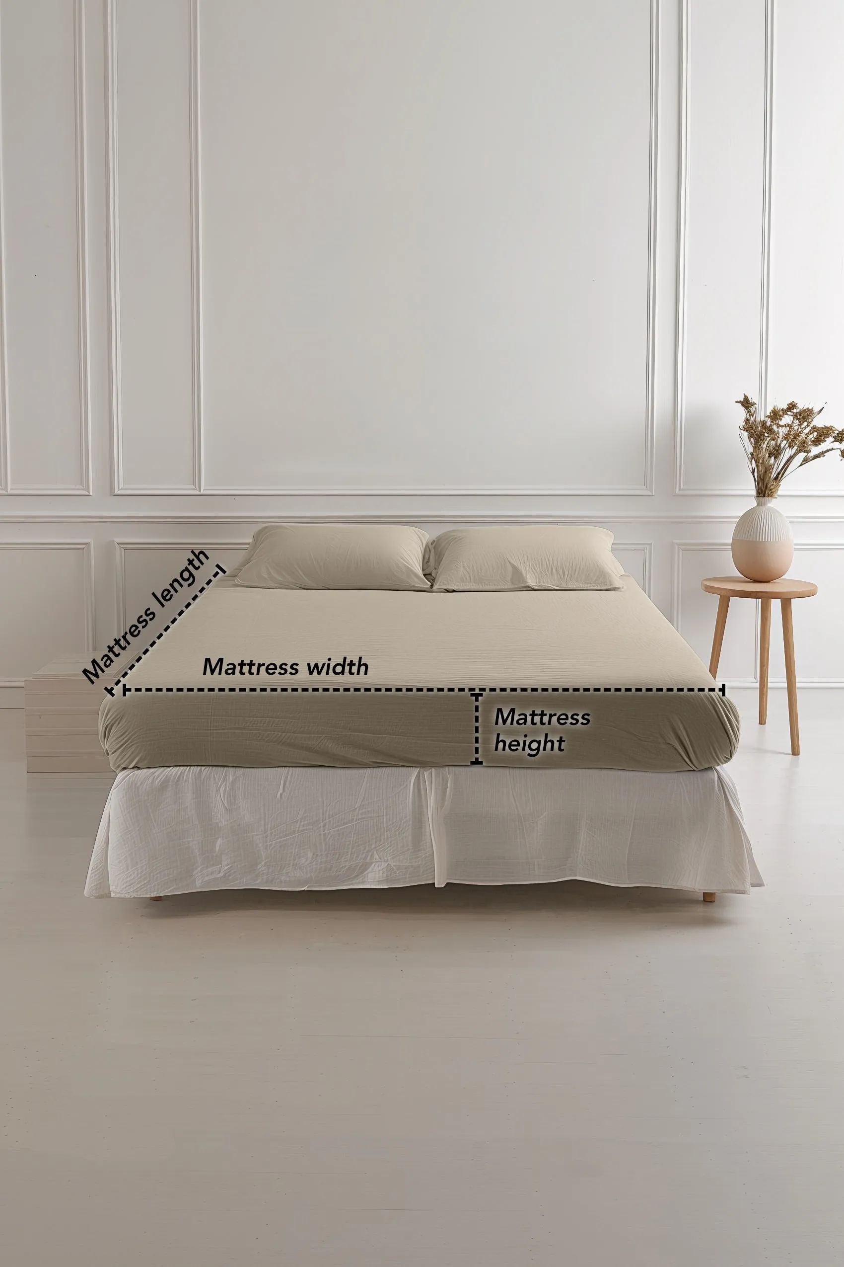 Custom fitted sheet