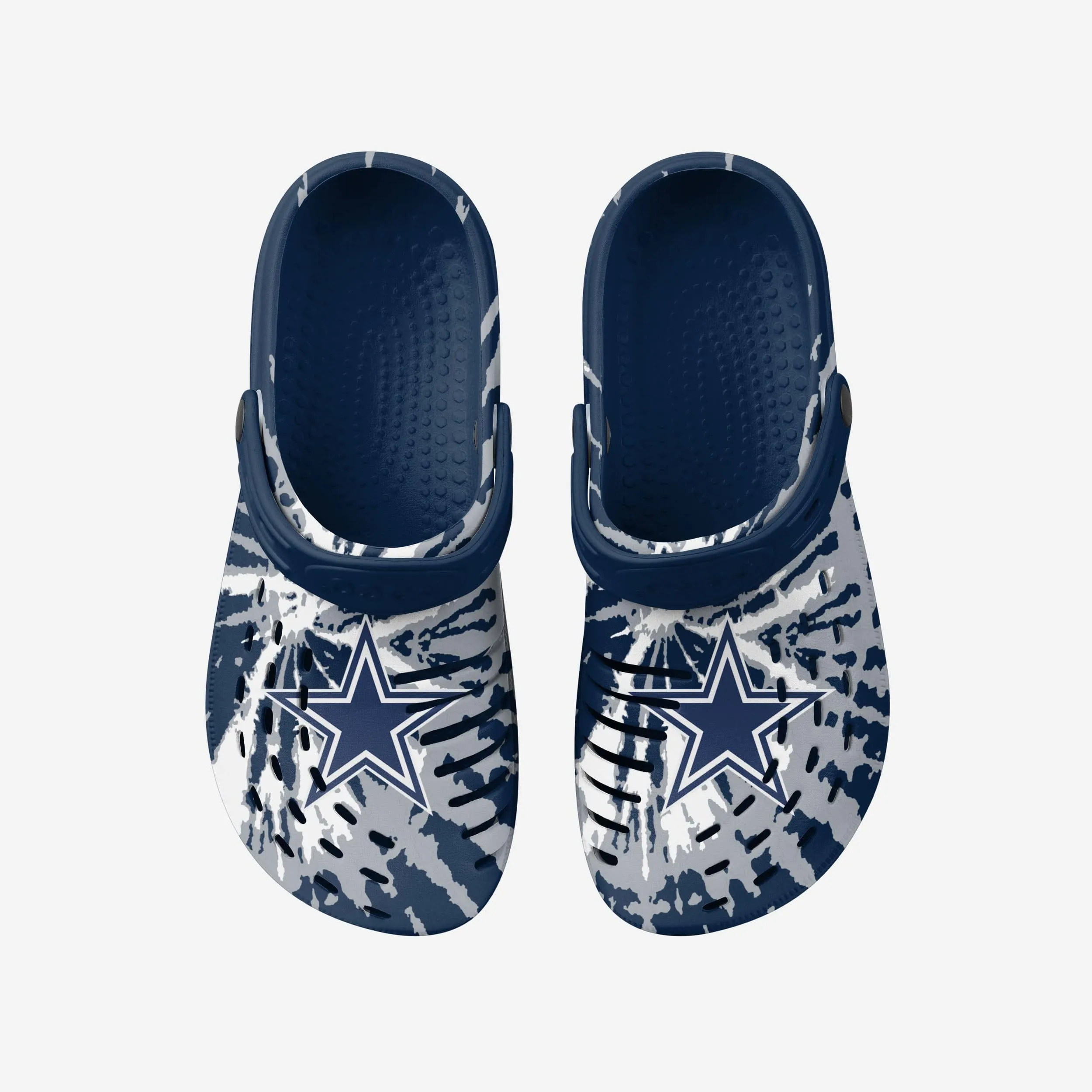 Dallas Cowboys Tie-Dye Clog With Strap