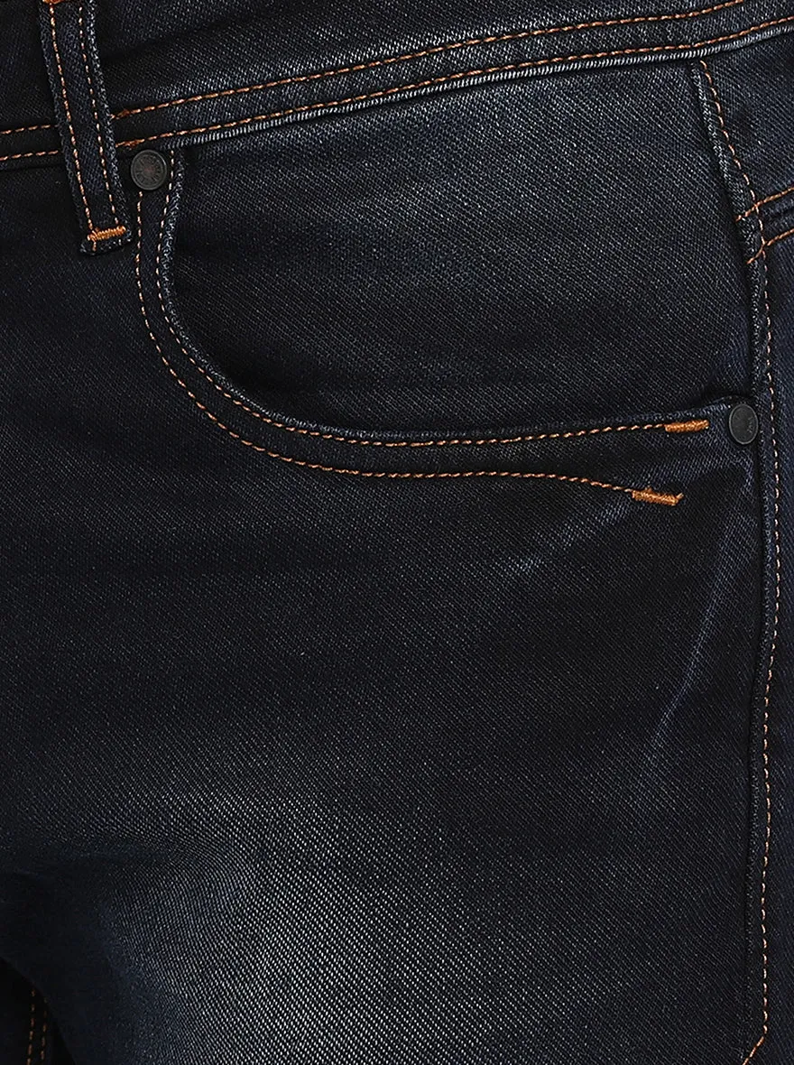 Dark Blue Washed Slim Fit Jeans | JadeBlue