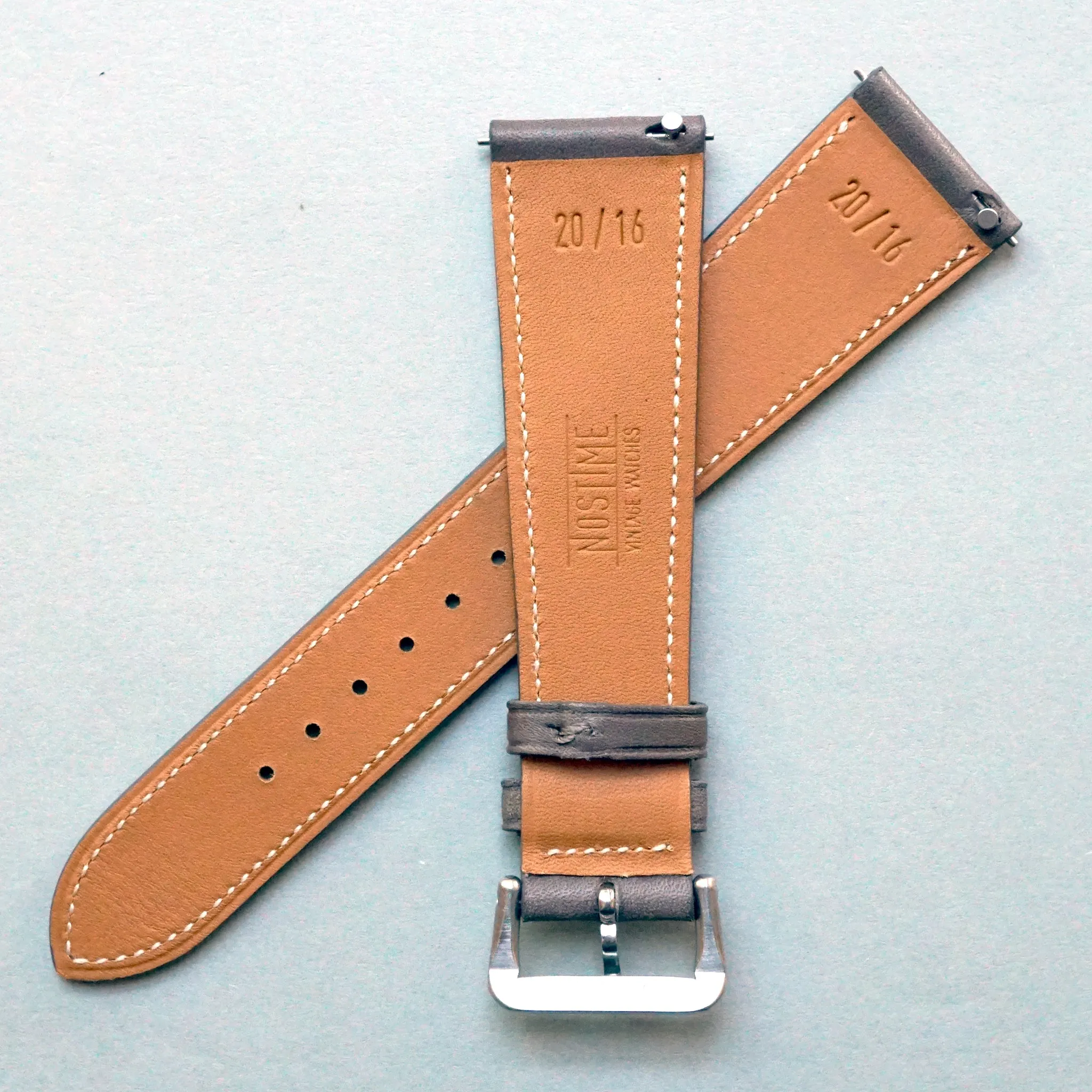 DARK TAUPE NOVONAPPA SMOOTH CALF STANDARD STRAP