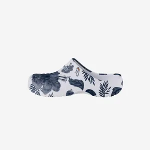 Denver Broncos Womens Floral White Clog