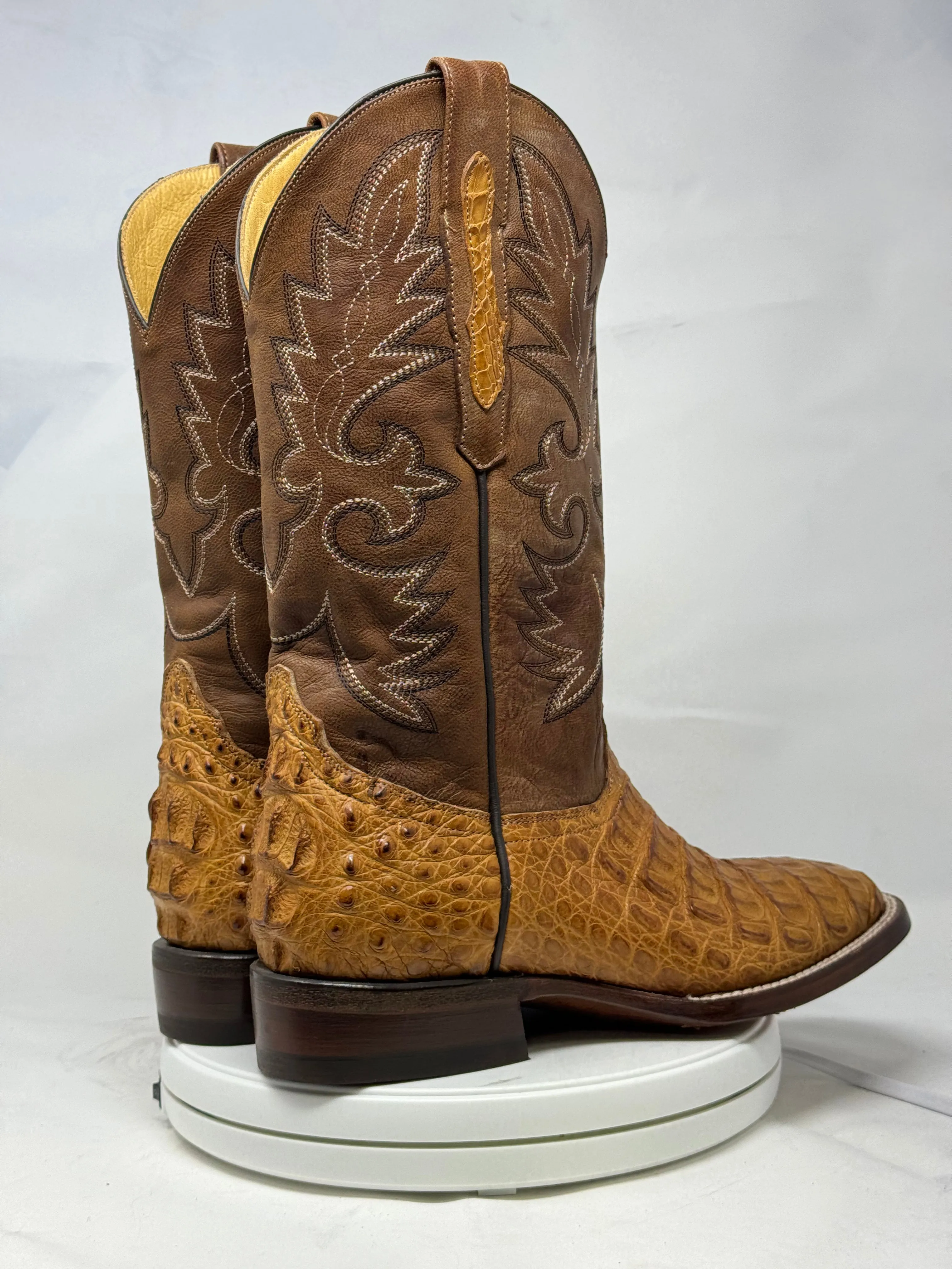 DJ2015 | Don Juan Boots Men's Caiman Back Saddle Tan H Toe P