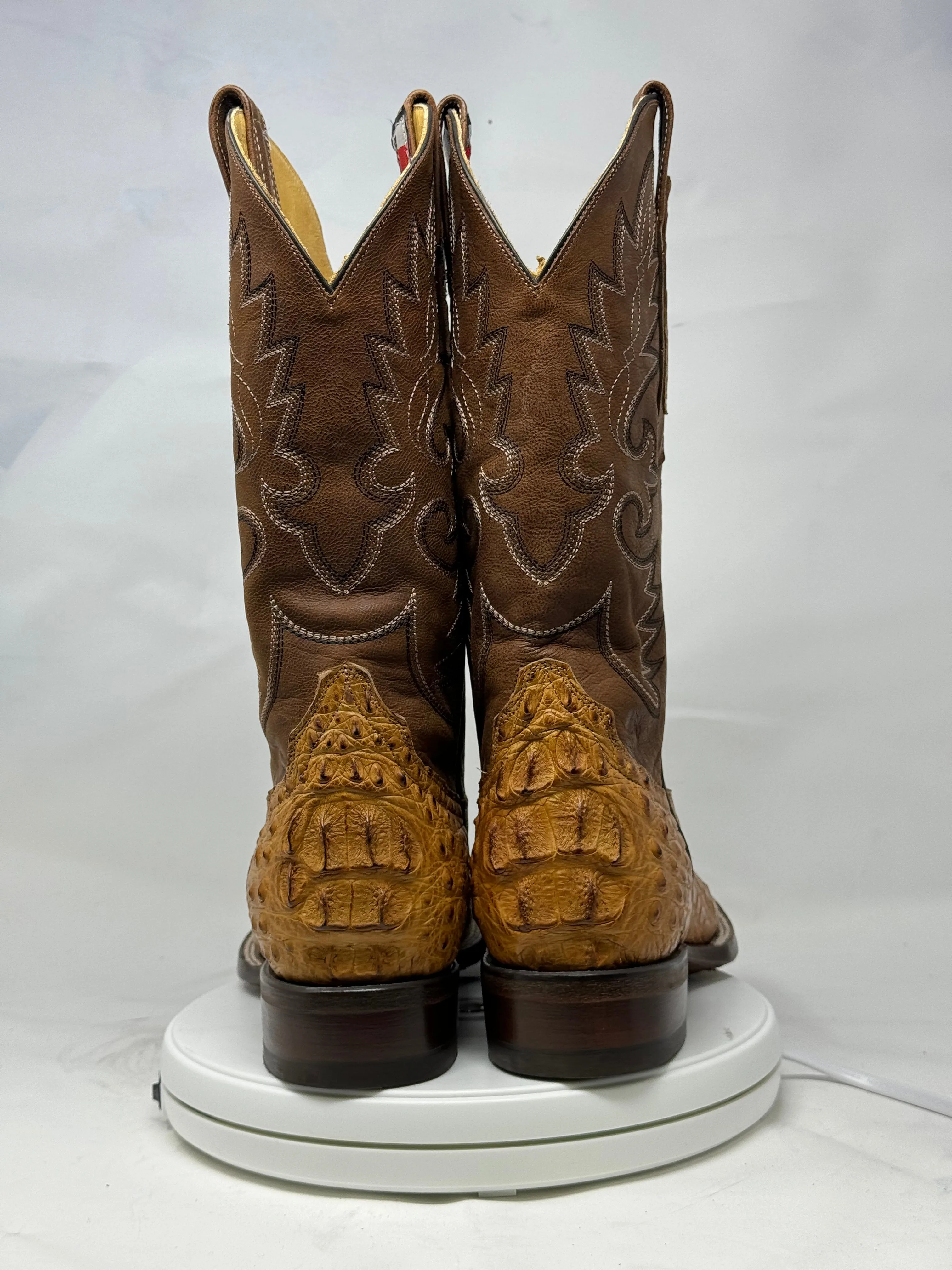 DJ2015 | Don Juan Boots Men's Caiman Back Saddle Tan H Toe P