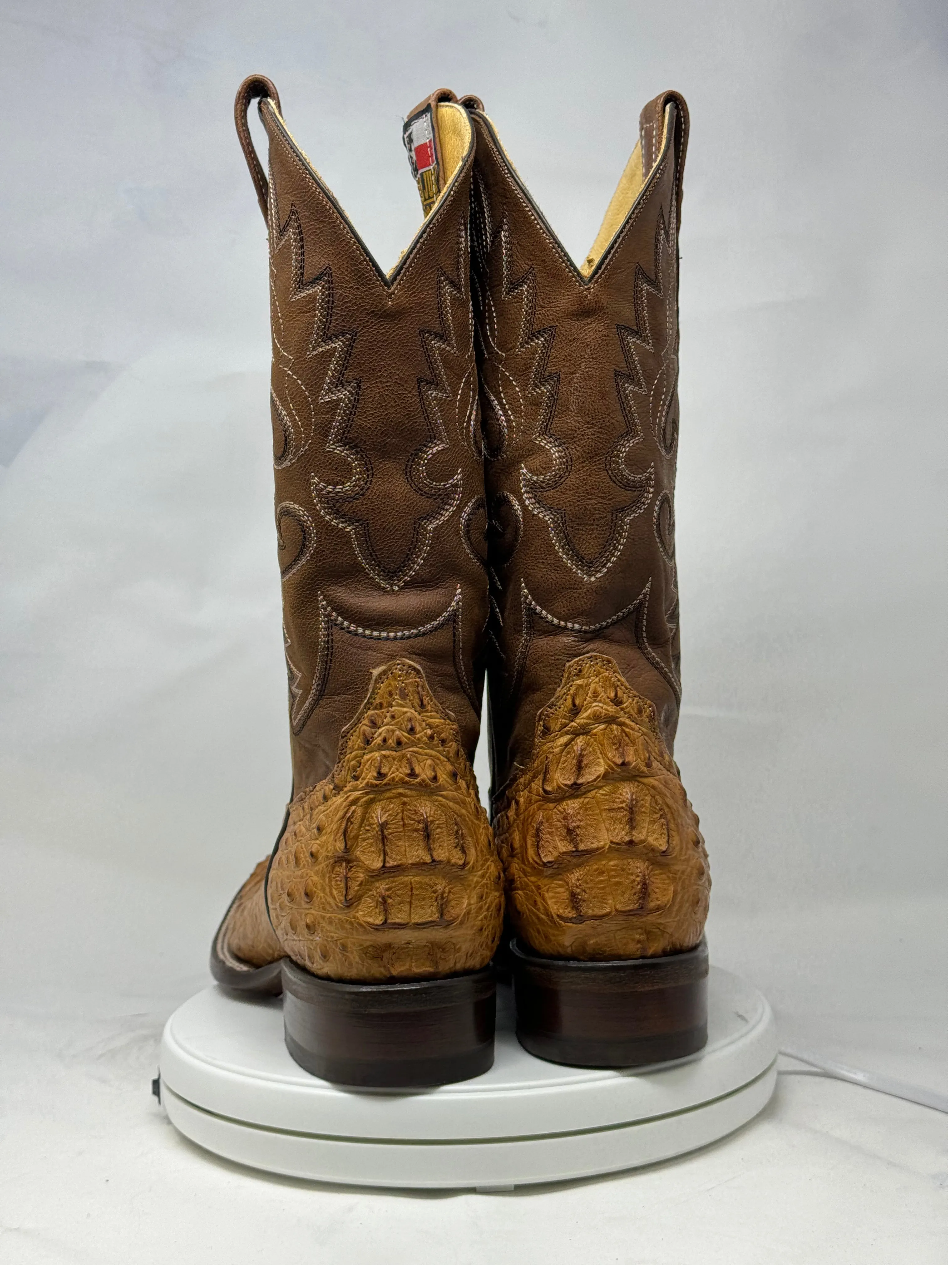 DJ2015 | Don Juan Boots Men's Caiman Back Saddle Tan H Toe P