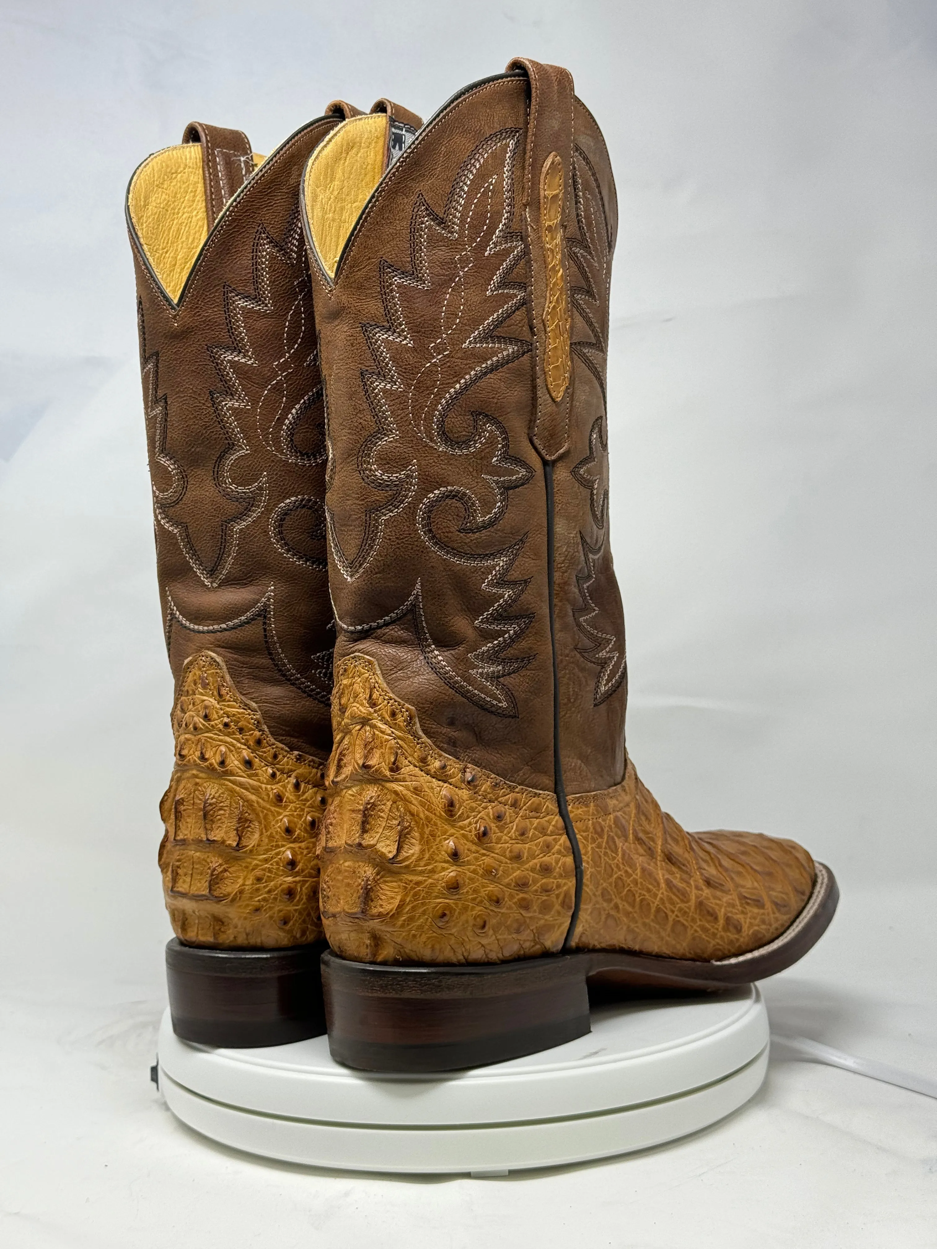 DJ2015 | Don Juan Boots Men's Caiman Back Saddle Tan H Toe P