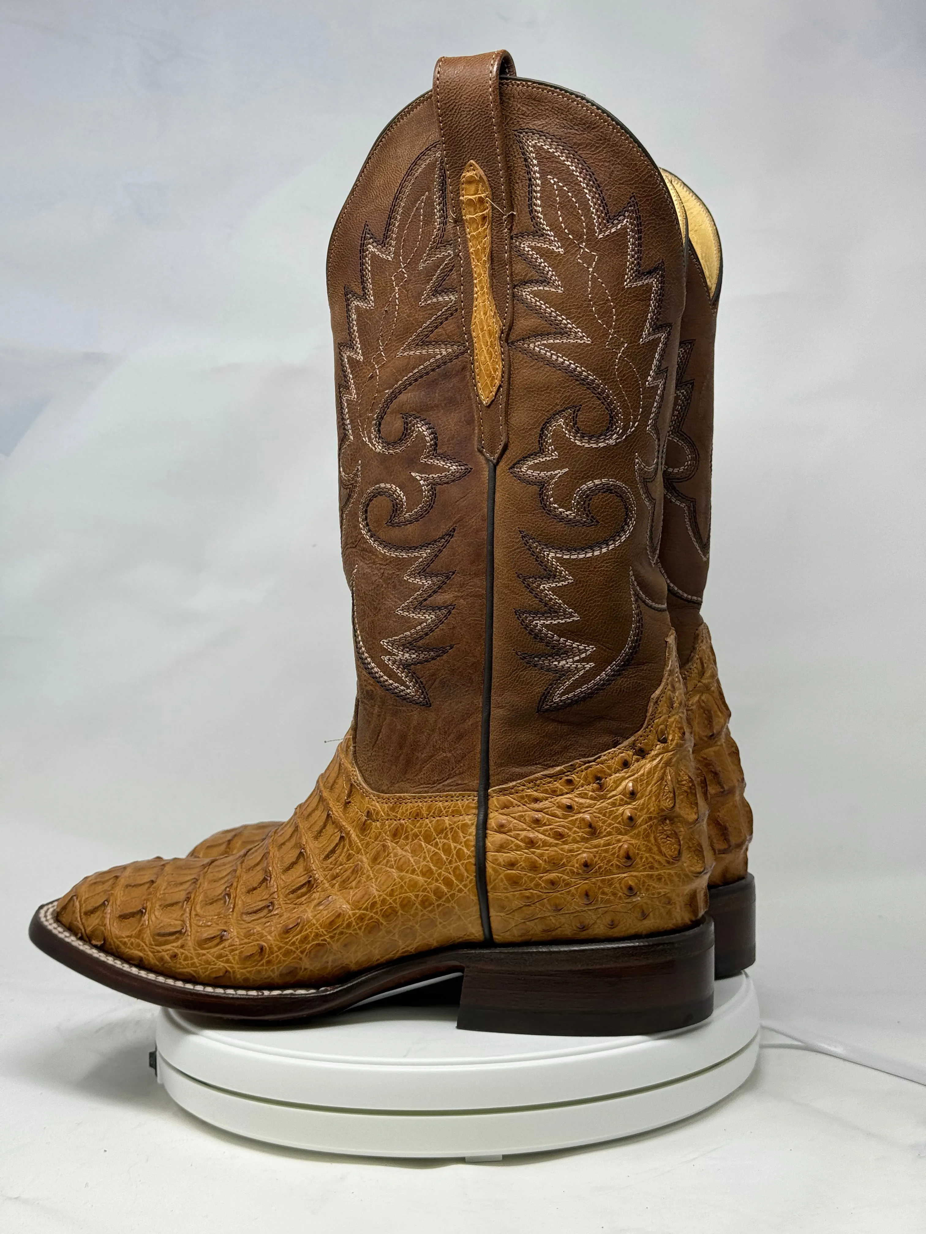 DJ2015 | Don Juan Boots Men's Caiman Back Saddle Tan H Toe P