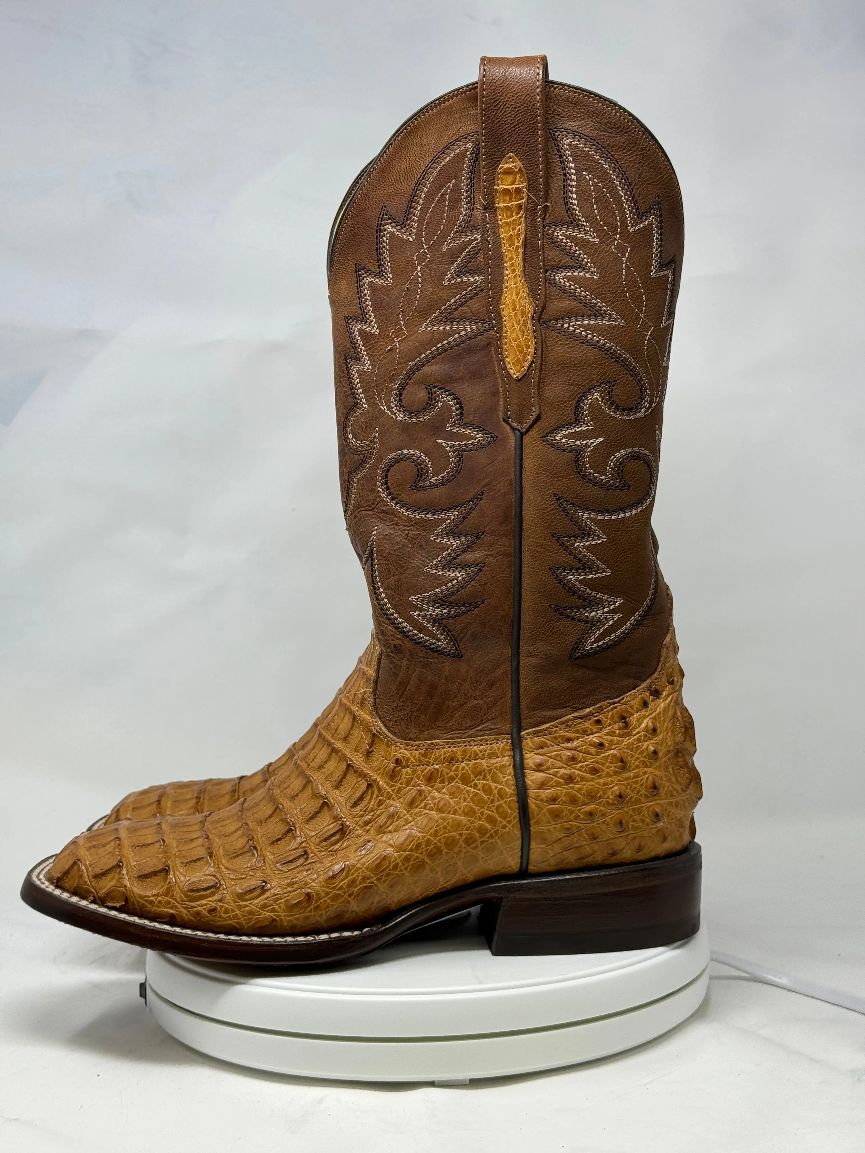 DJ2015 | Don Juan Boots Men's Caiman Back Saddle Tan H Toe P