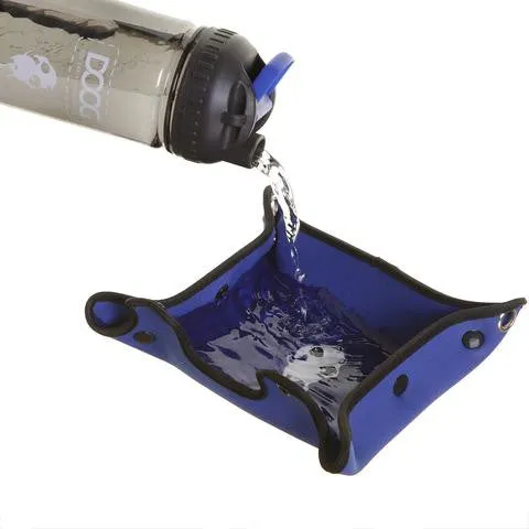 DOOG 3 in 1 Water Bottle & Bowl - Blue