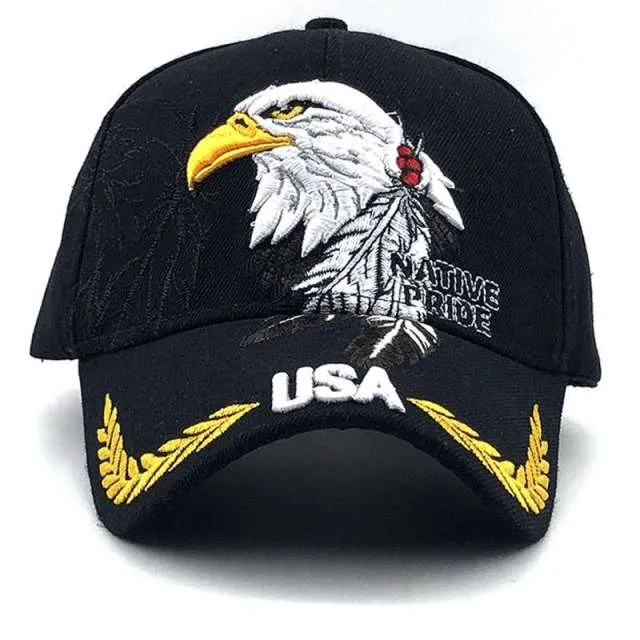 Eagle Embroidery Baseball Cap