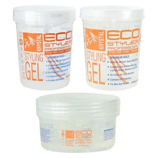 Eco Styler Krystal Styling Gel 80oz/32oz/24oz/16oz/8oz/3oz