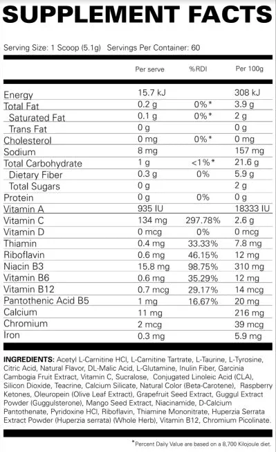 EHP Labs Oxyshred Non-Stim