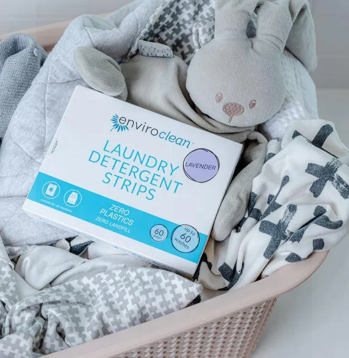 Enviroclean Laundry Detergent Strips Lavender - 60 Strips