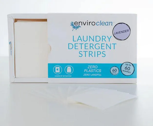 Enviroclean Laundry Detergent Strips Lavender - 60 Strips