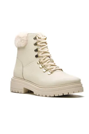Floater Leather Off-White Boots