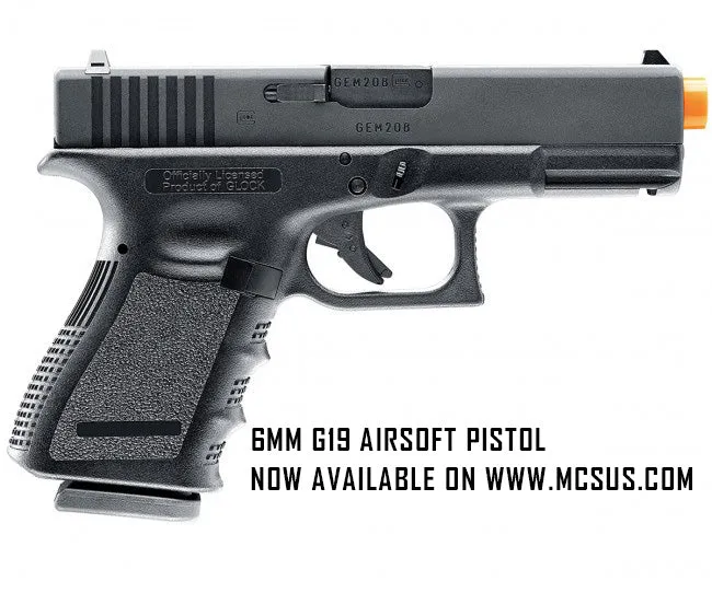 GLOCK 19 Gen3 Gas Blowback 6mm Airsoft Pistol (Green Gas)