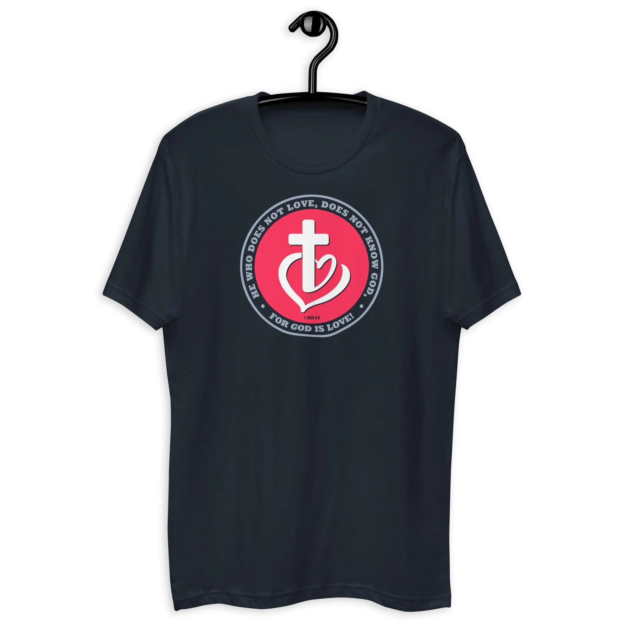 God is Love - Short Sleeve Fitted T-shirt