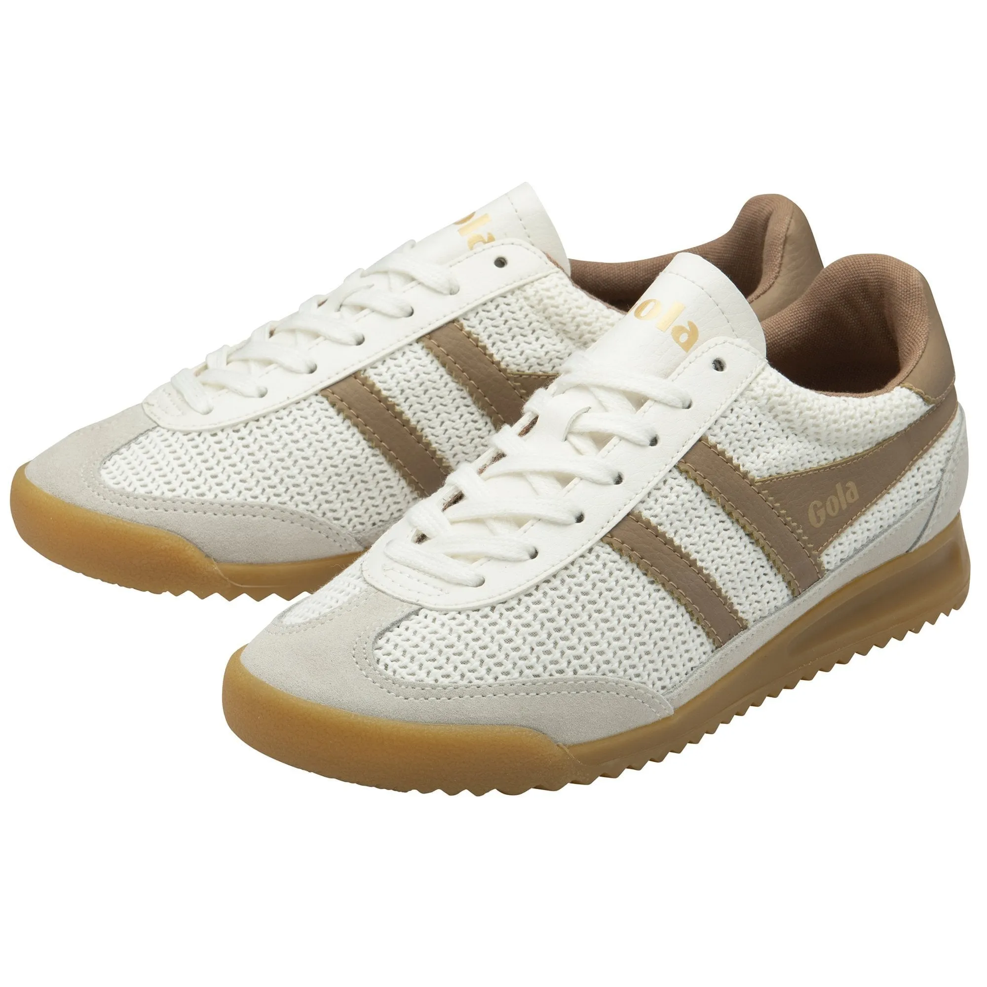 Gola Women's Tornado Zephyr Retro Sneakers - Off White/Light Caramel