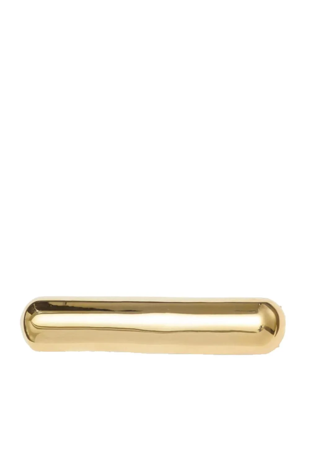 Gold Glossy Bar Barrette