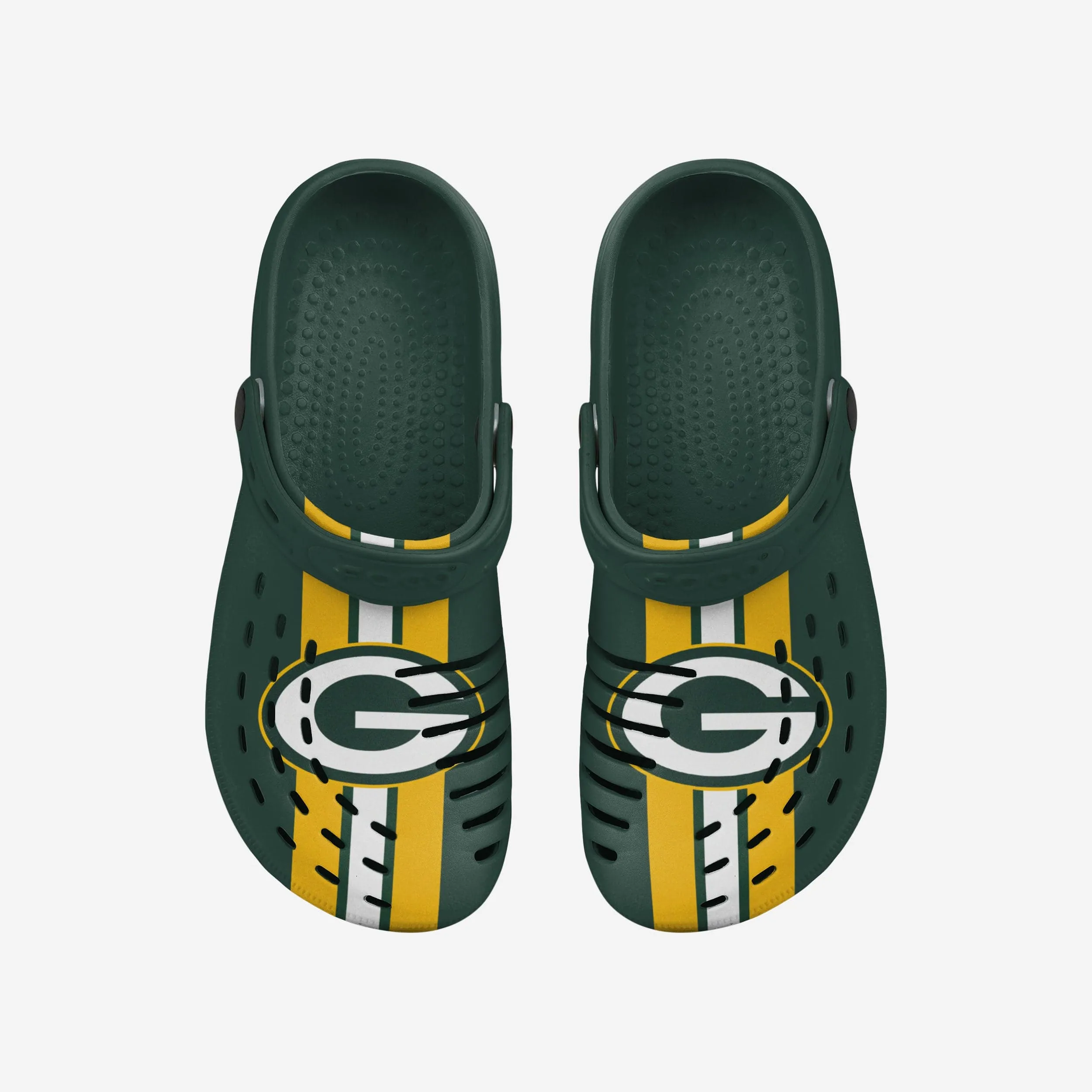 Green Bay Packers Team Stripe Clog With Strap