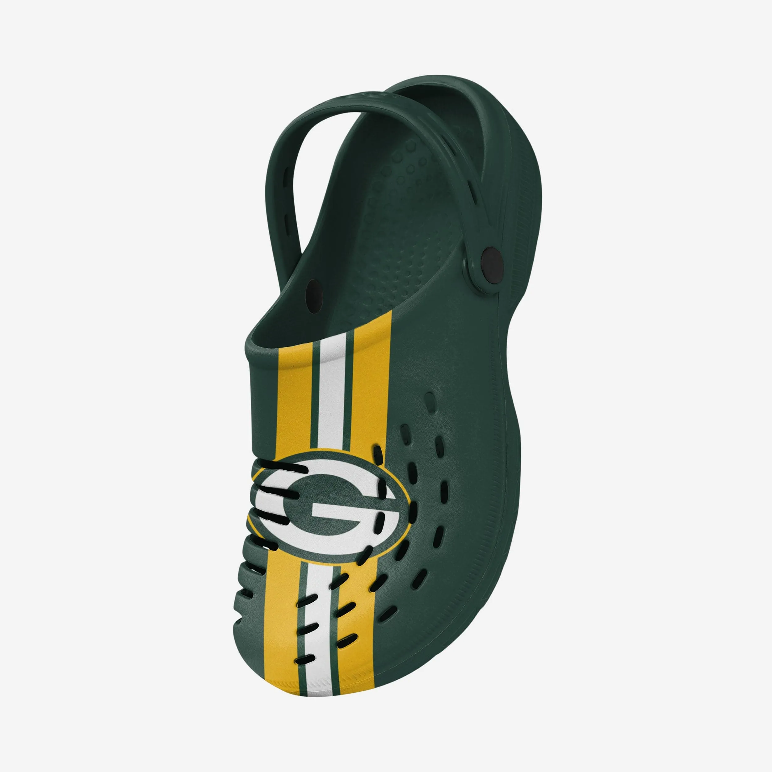 Green Bay Packers Team Stripe Clog With Strap