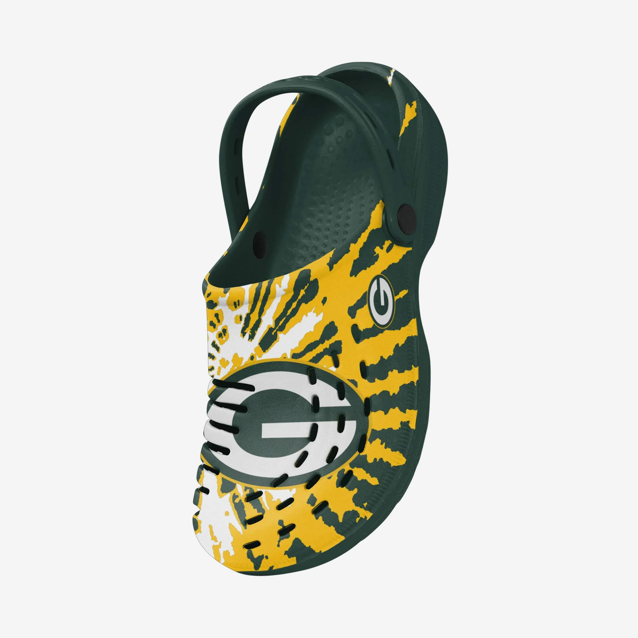 Green Bay Packers Tie-Dye Clog With Strap