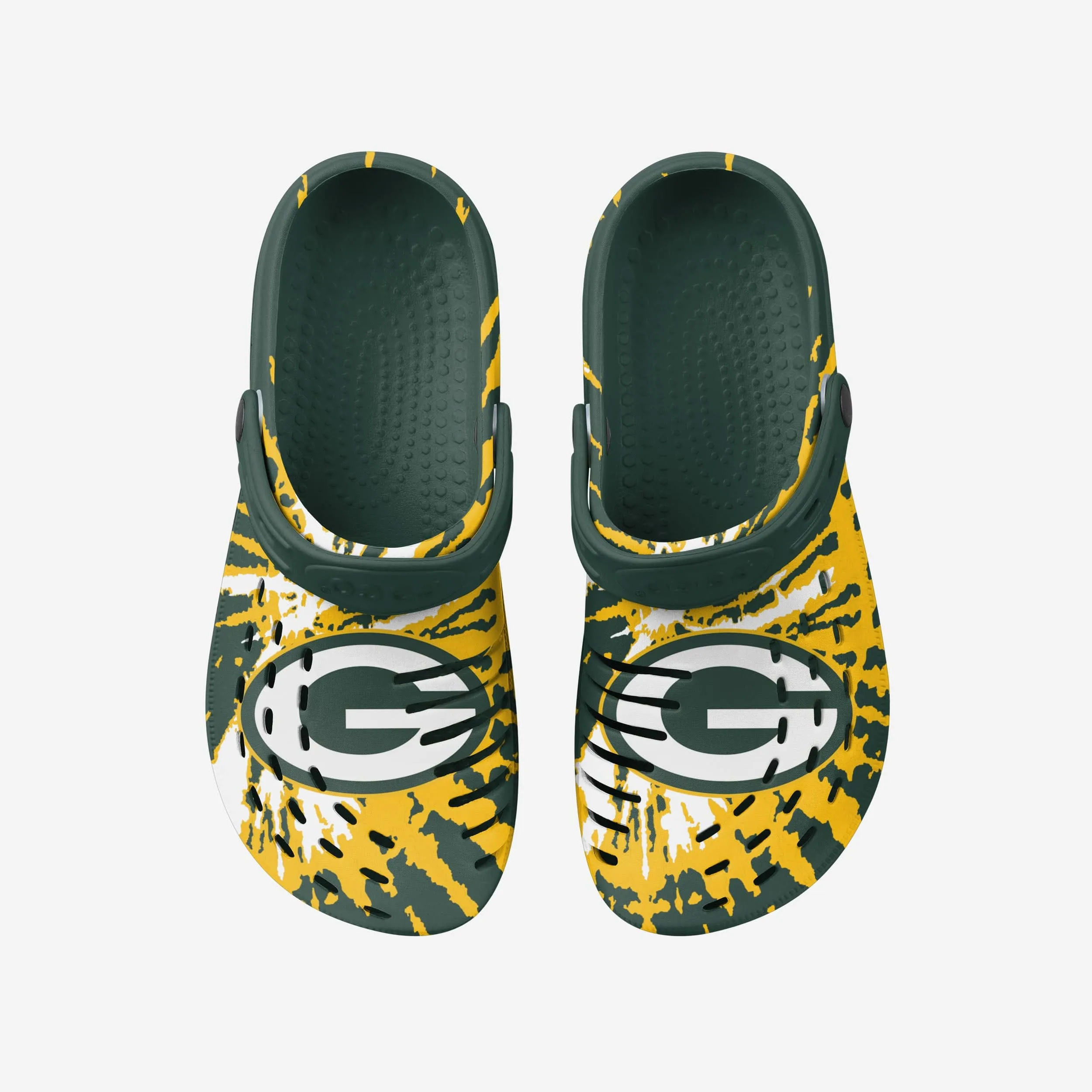 Green Bay Packers Tie-Dye Clog With Strap