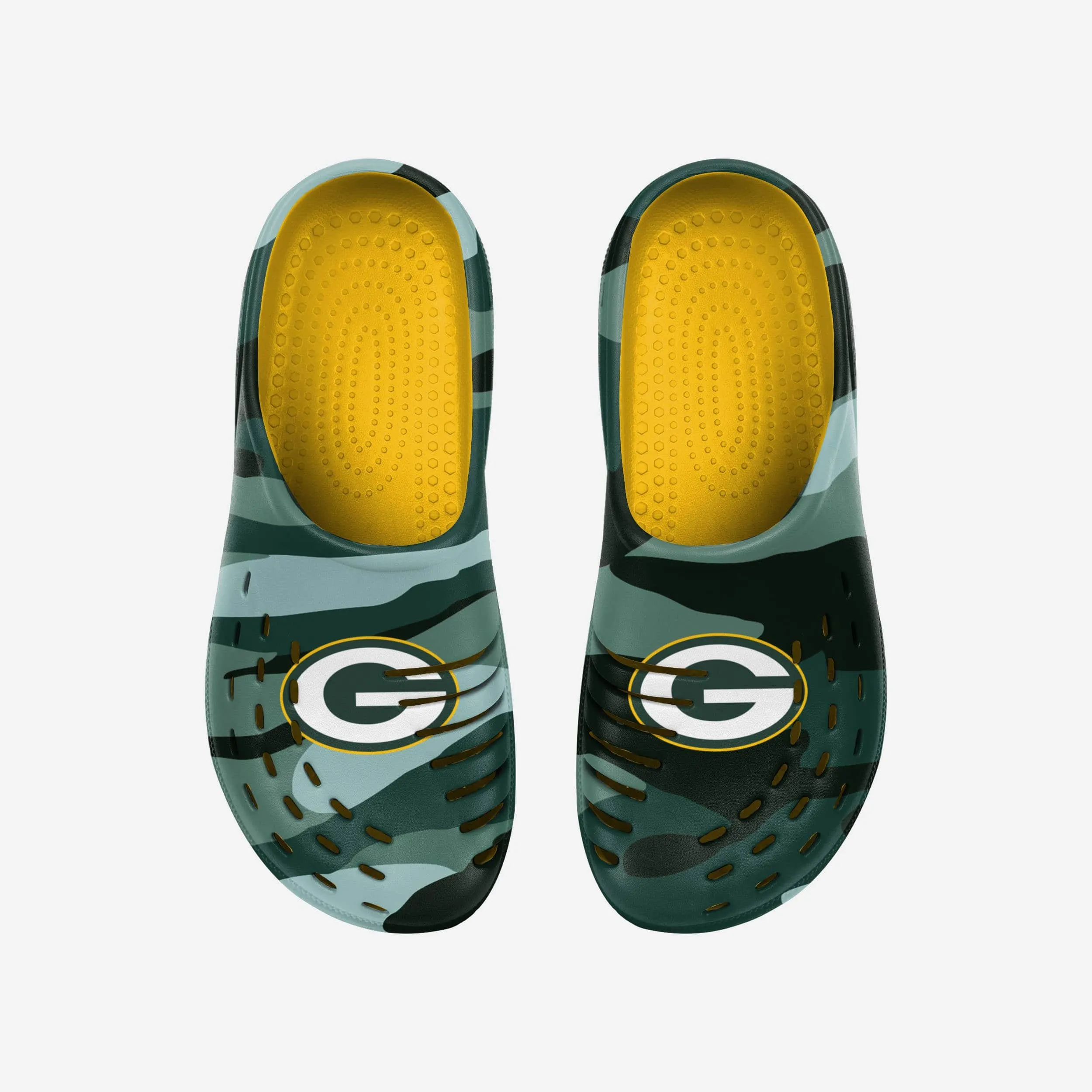 Green Bay Packers Tonal Camo Clog