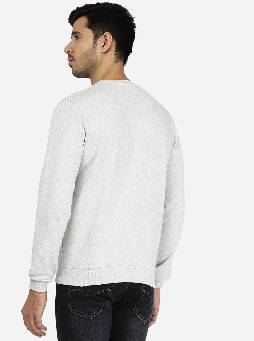 Grey Solid Regular Fit Winter T-Shirt | JadeBlue