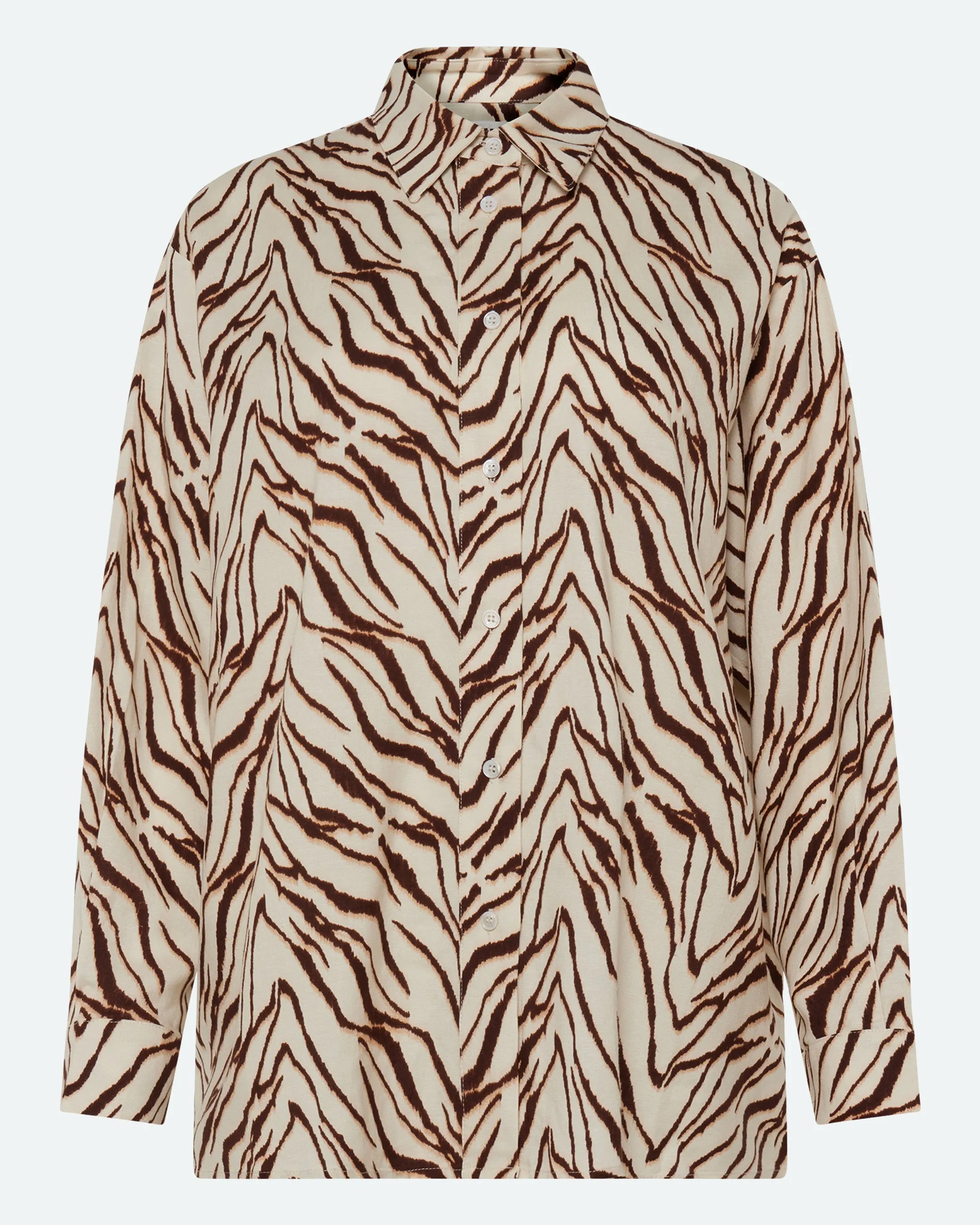 Harper long sleeved linen blend shirt 4263 - Sandstorm