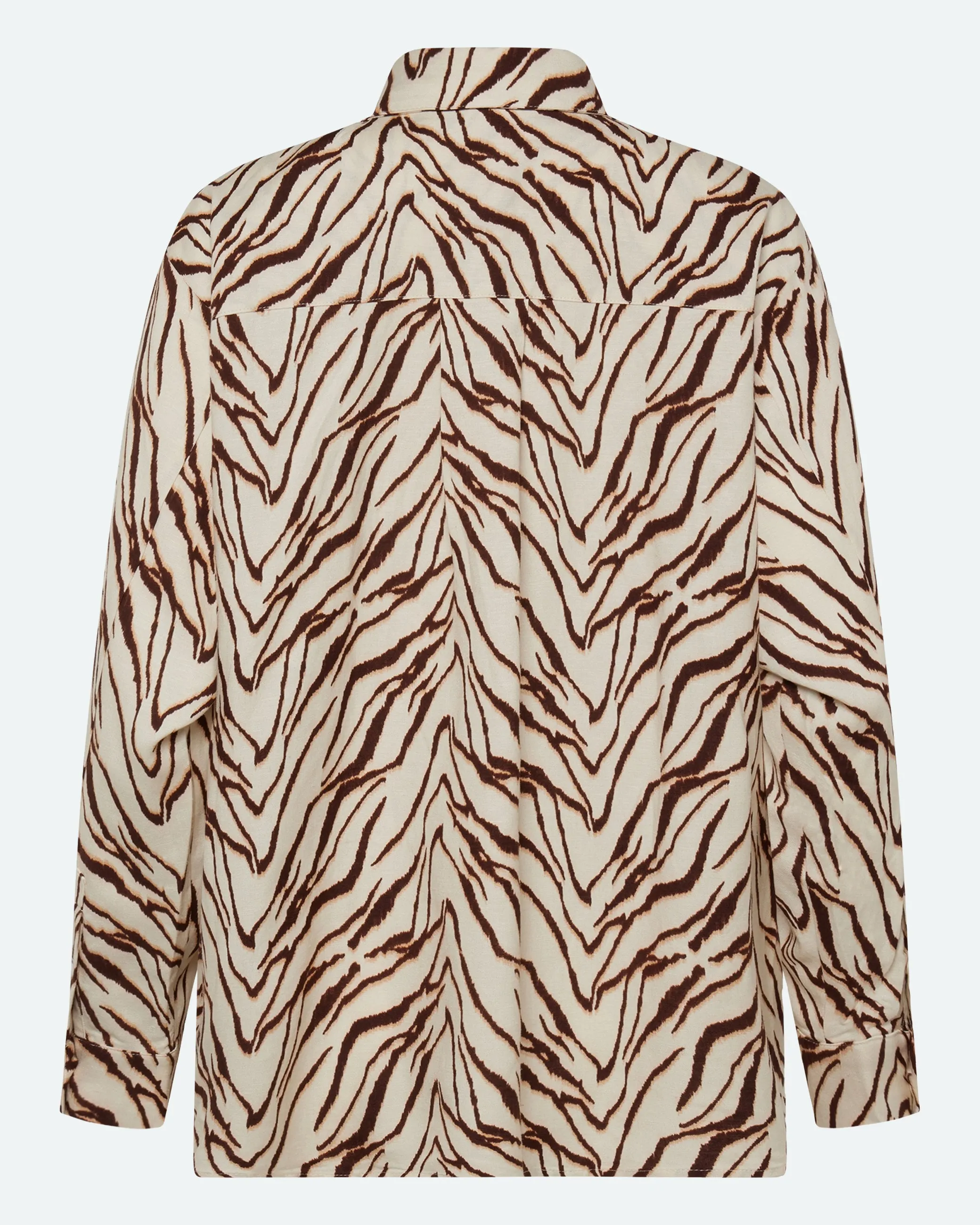Harper long sleeved linen blend shirt 4263 - Sandstorm