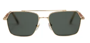 Havanna / Metal x Wood Sunglasses / Polarized Lenses