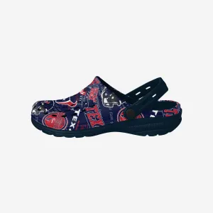 Houston Texans Historic Print Clog With Strap