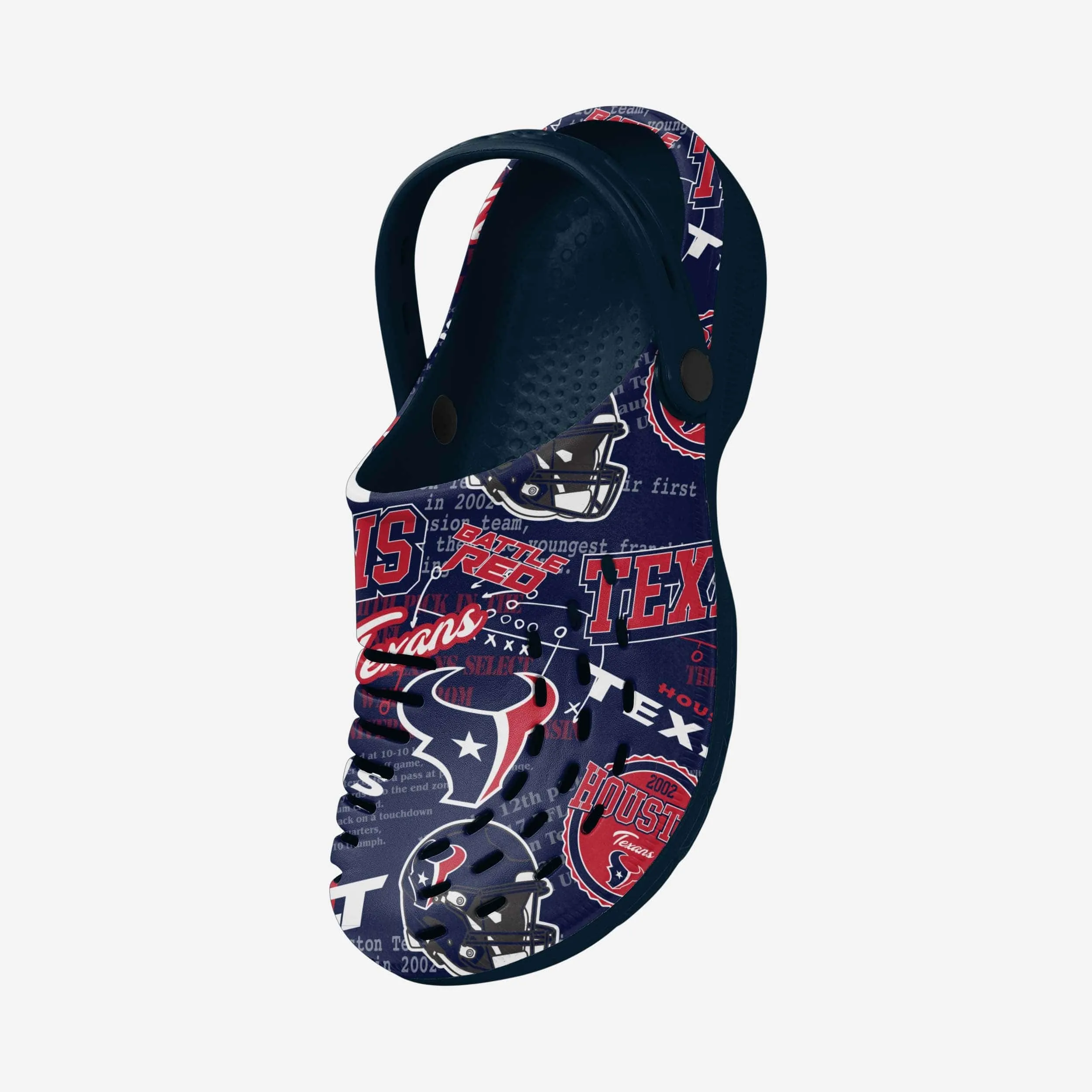 Houston Texans Historic Print Clog With Strap