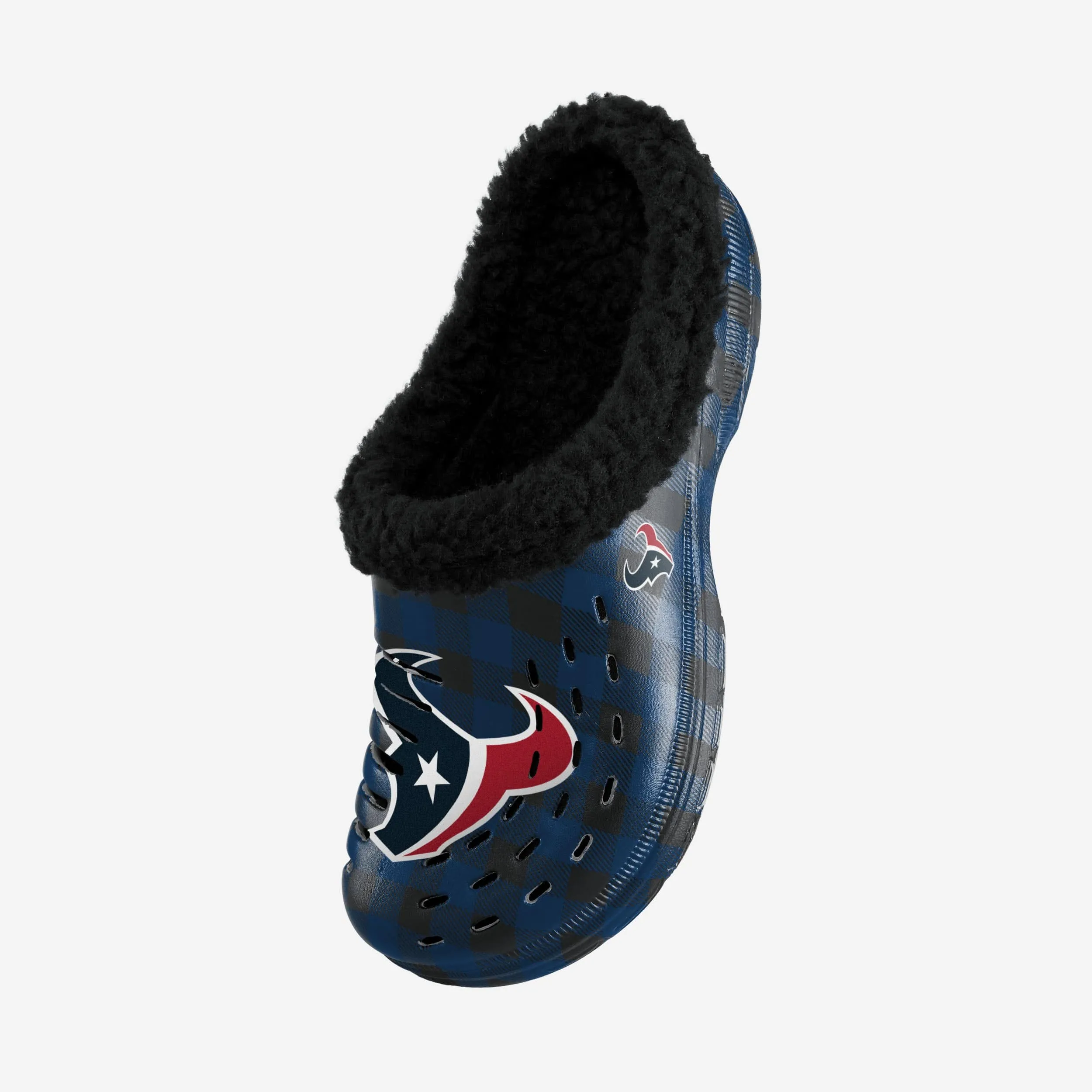 Houston Texans Sherpa Lined Buffalo Check Clog