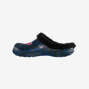 Houston Texans Sherpa Lined Buffalo Check Clog