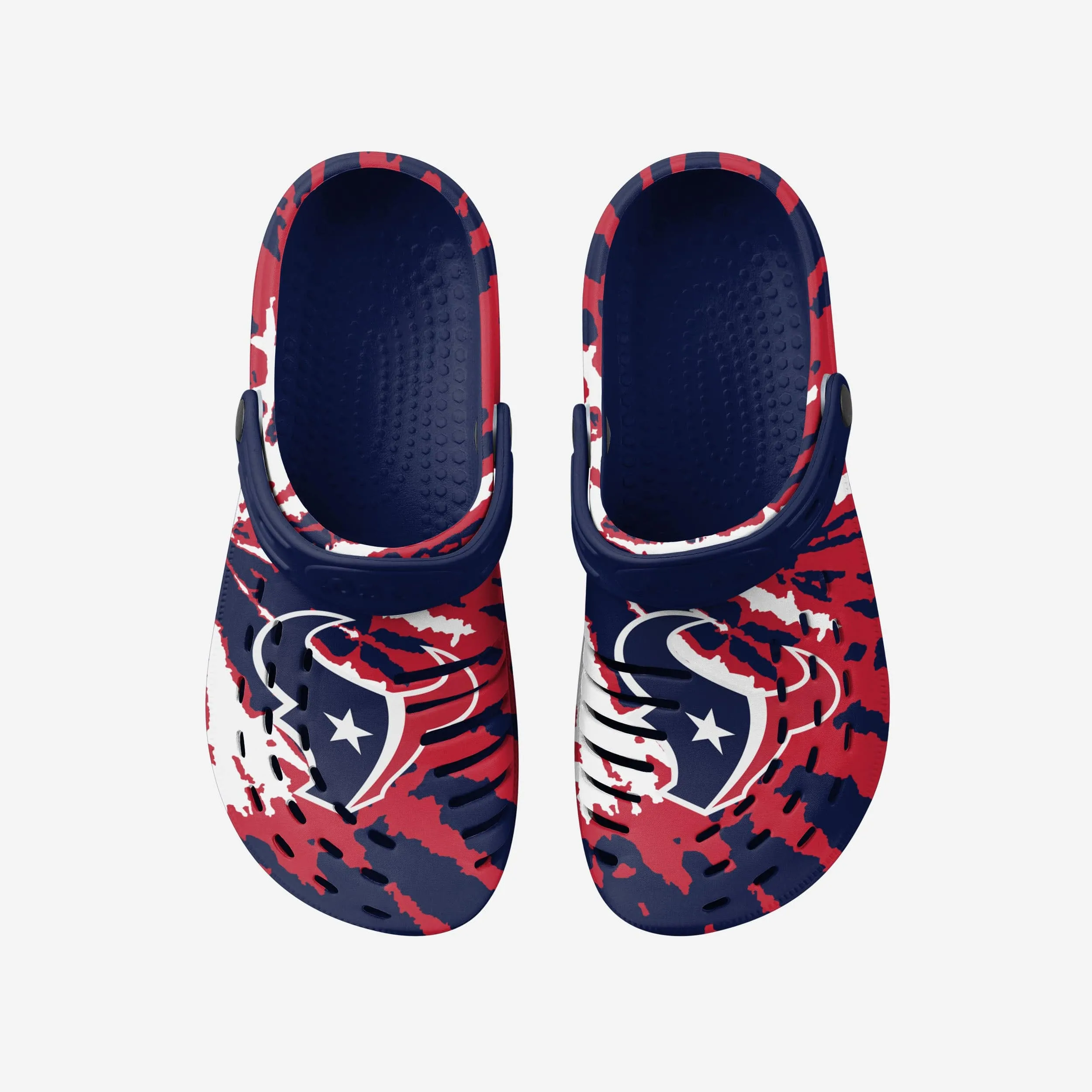 Houston Texans Tie-Dye Clog With Strap