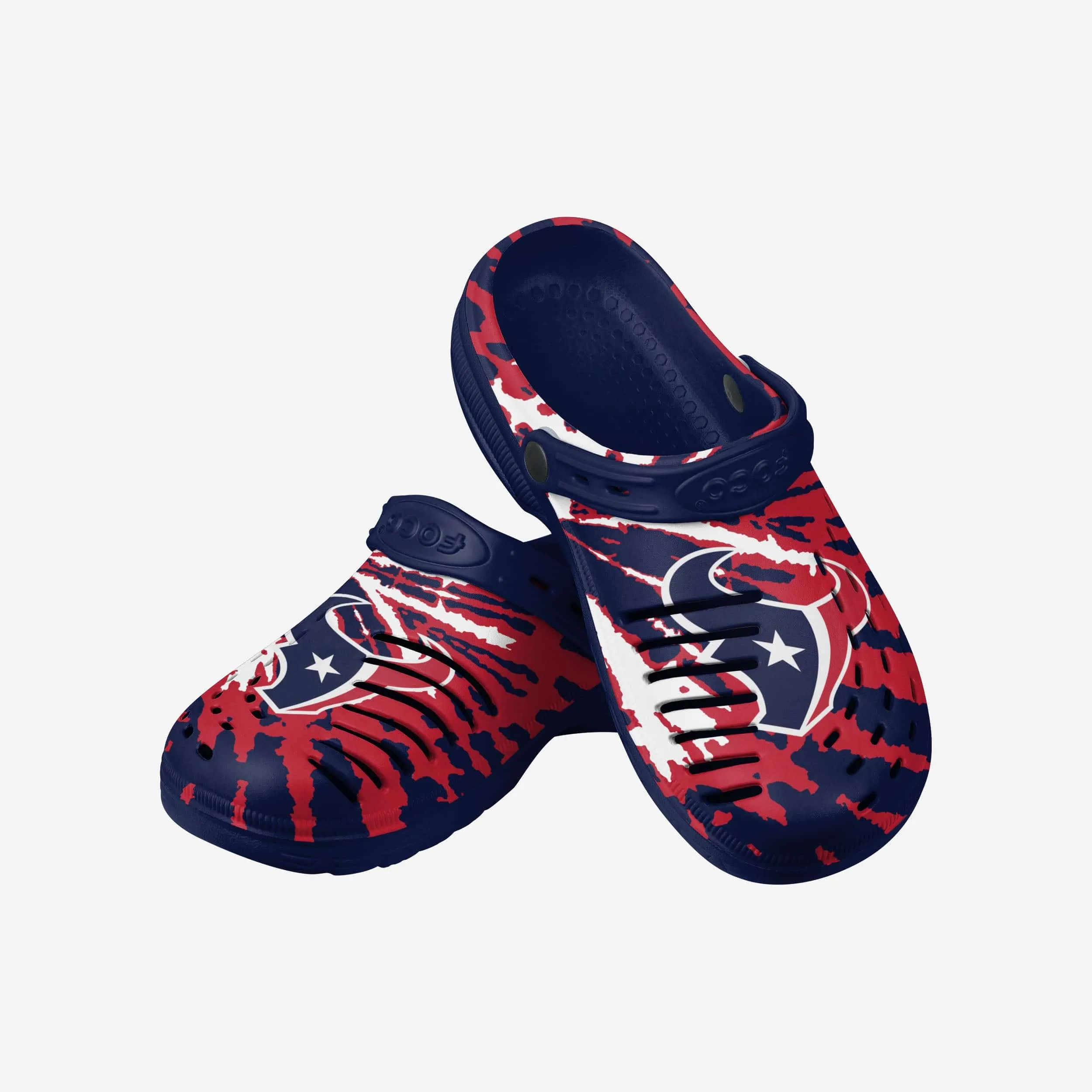 Houston Texans Tie-Dye Clog With Strap