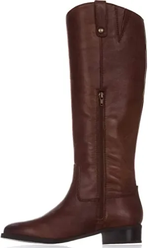 INC International Concepts Womens Fawne Leather Closed Toe, Cognac, Size 5.5