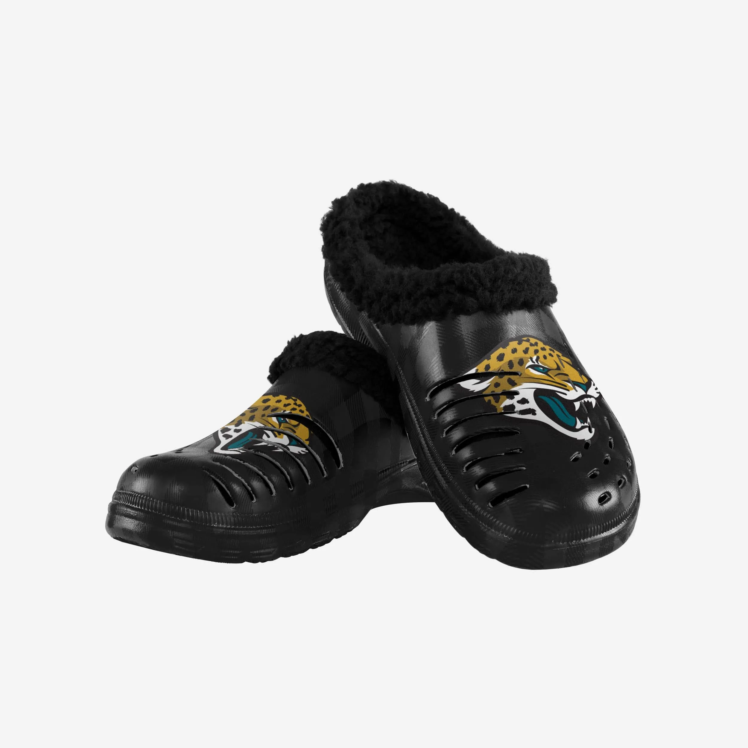Jacksonville Jaguars Sherpa Lined Buffalo Check Clog