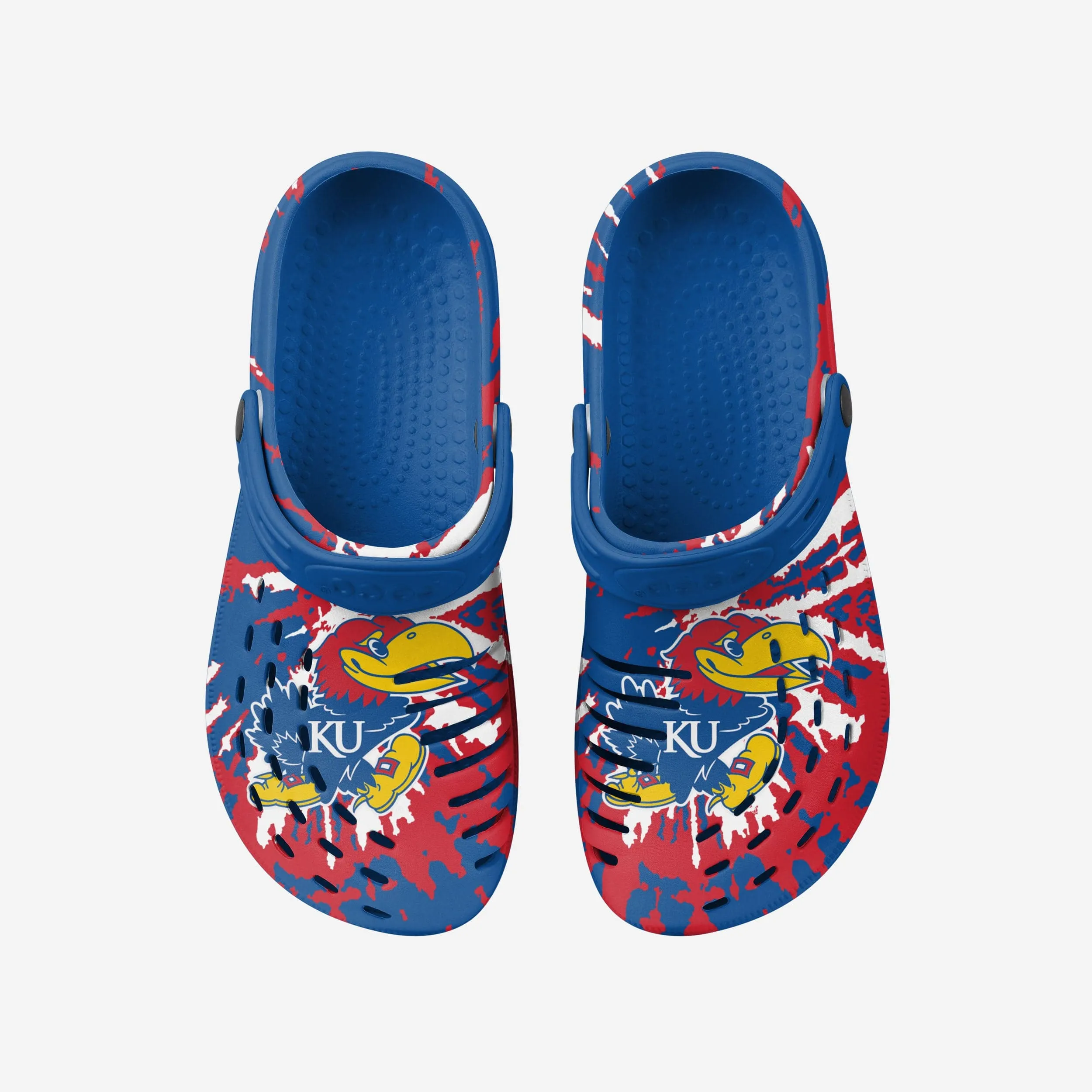 Kansas Jayhawks Tie-Dye Clog With Strap