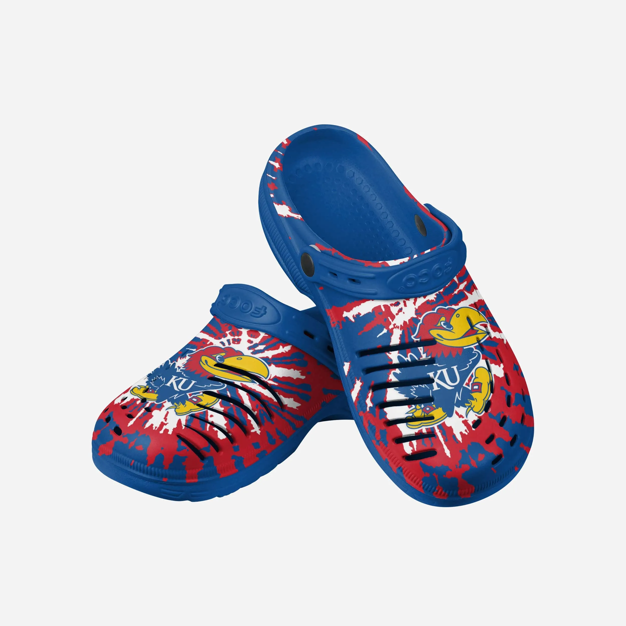 Kansas Jayhawks Tie-Dye Clog With Strap