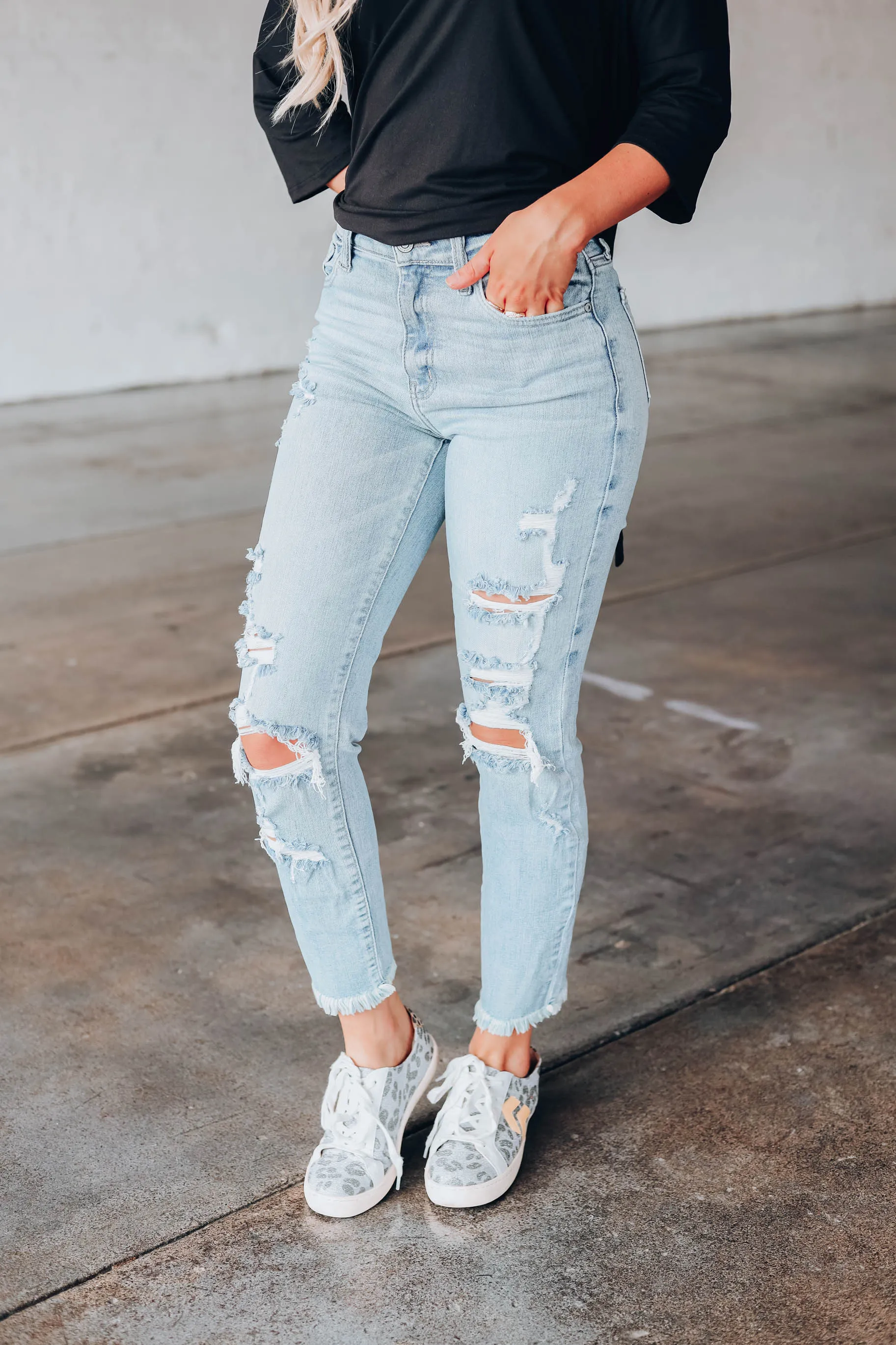 Karyn Hi-Rise Crop Jeans - Light