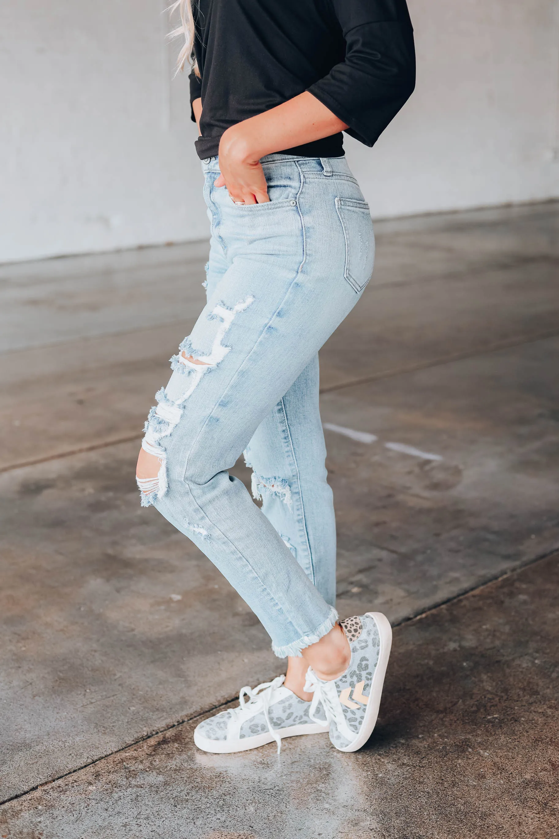 Karyn Hi-Rise Crop Jeans - Light