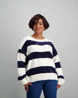 Ladies Lurex Chenille Jumper
