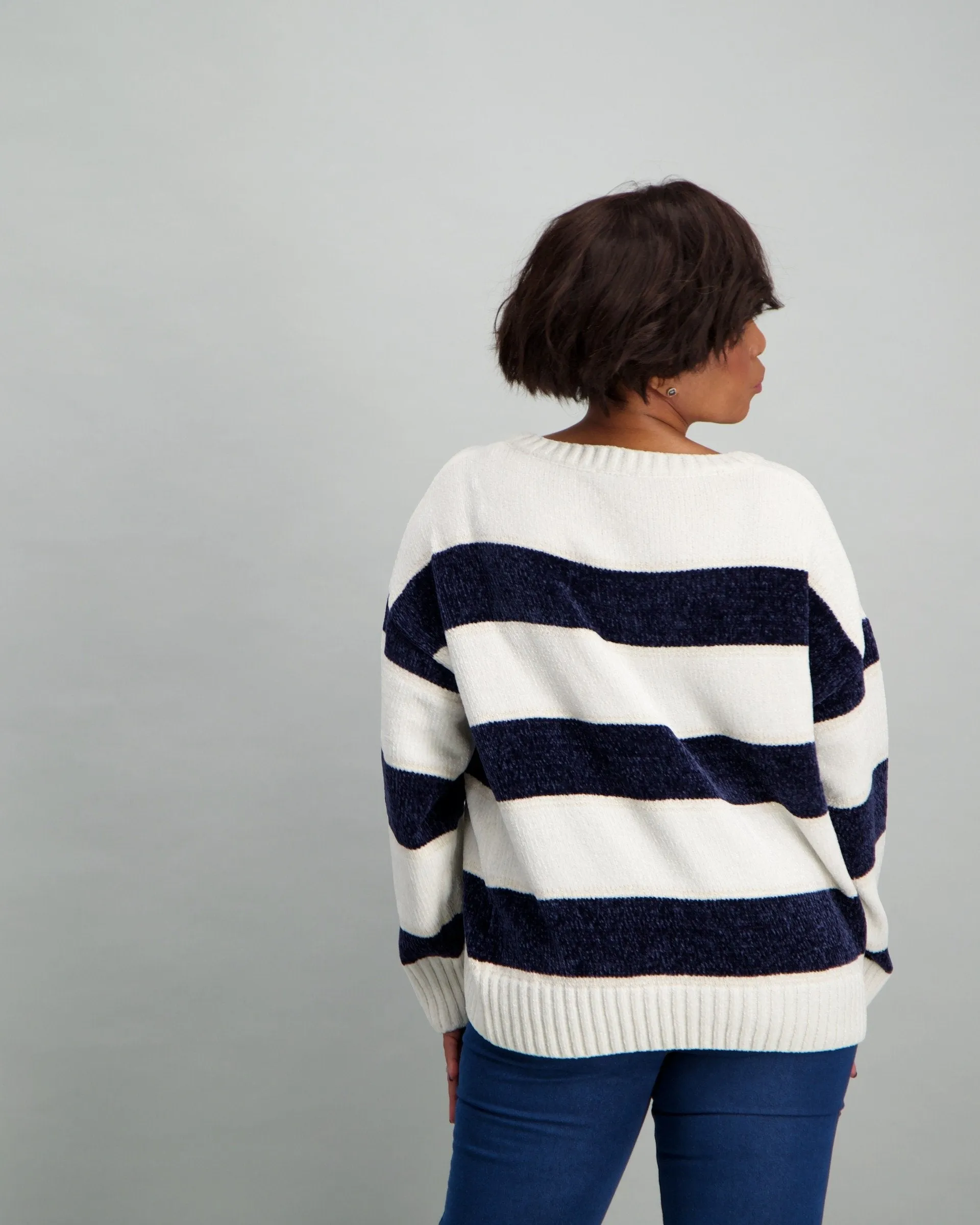 Ladies Lurex Chenille Jumper