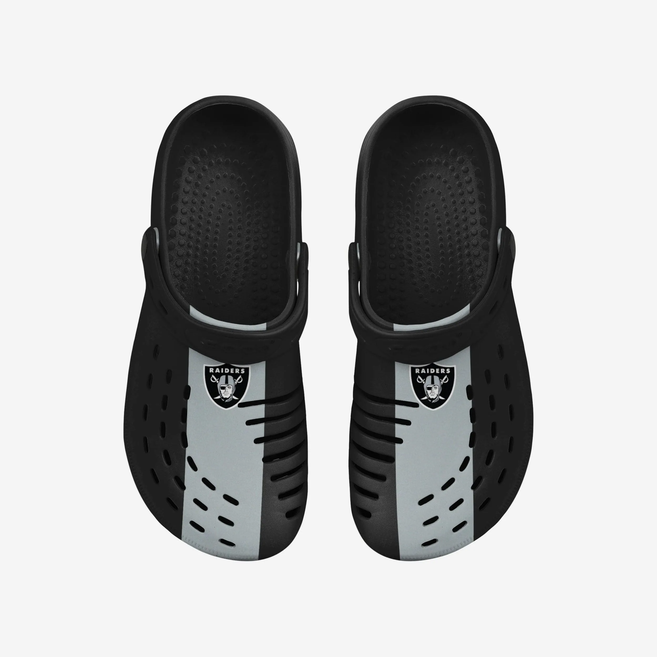 Las Vegas Raiders Team Stripe Clog With Strap