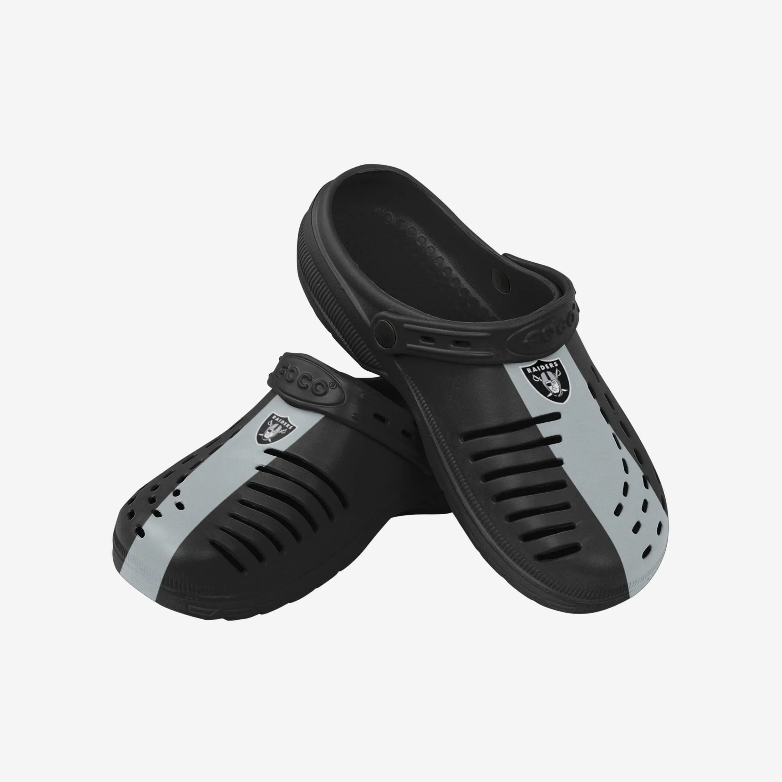 Las Vegas Raiders Team Stripe Clog With Strap